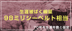 生涯被ばく線量98ミリシーベルト相当